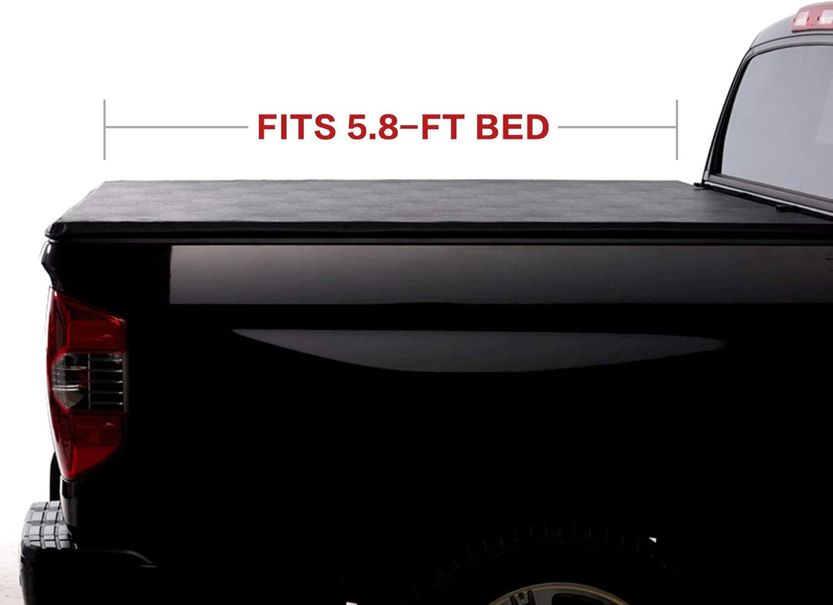 Soft Roll Up Tonneau Cover for 5.8' Bed W662353