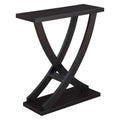 Espresso Cross Step Console Table Y273