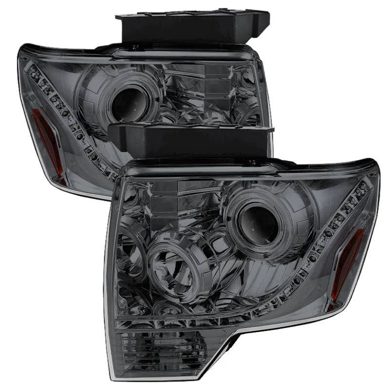 Smoke Projector Headlights Halogen Model Only LED Halo J504629