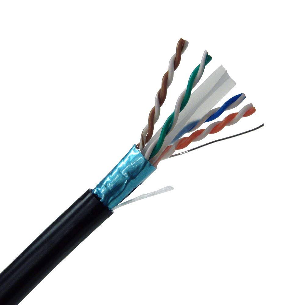 Cat6a Shielded Bulk Ethernet Cable, 23 AWG, 1000ft L8689