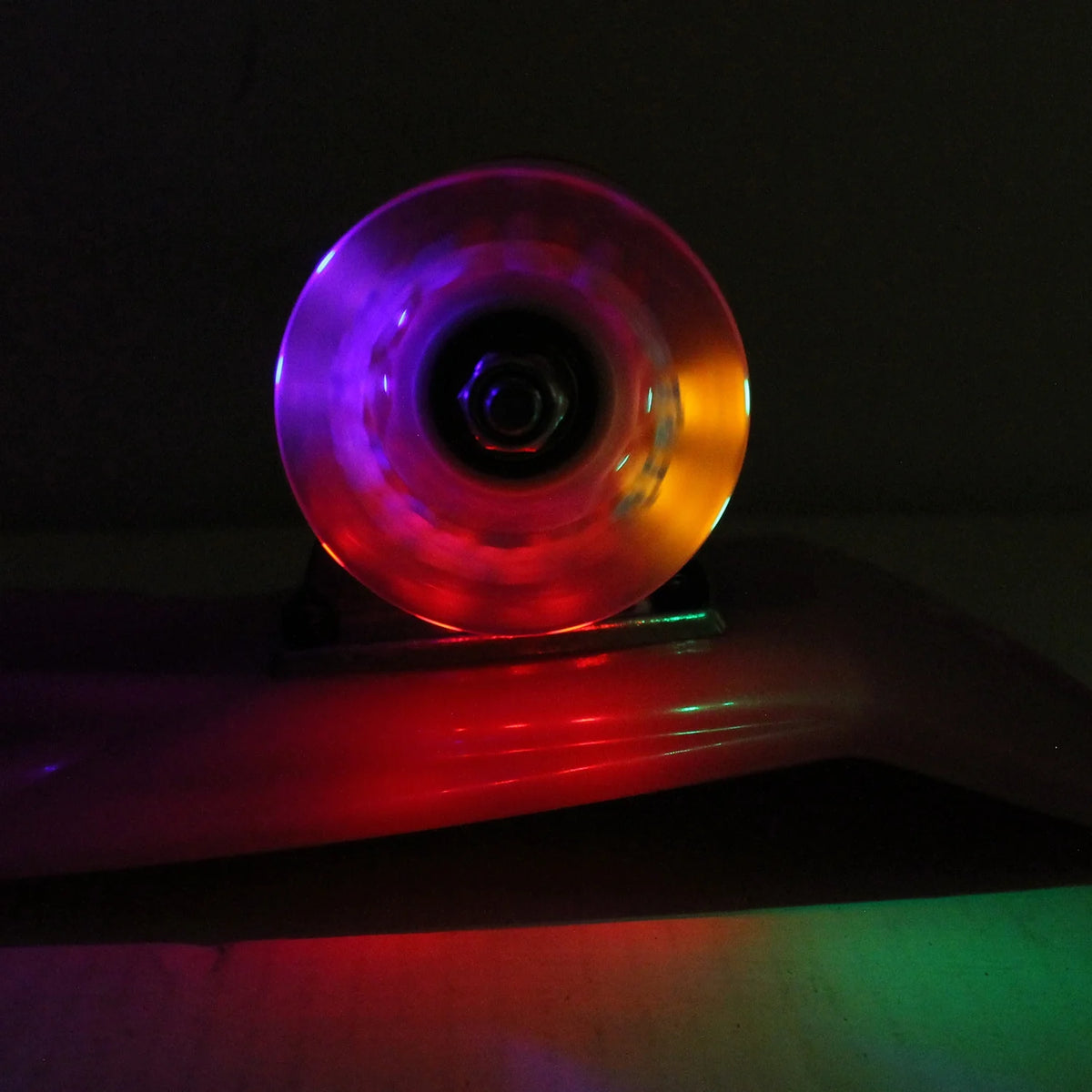 Glow Pink Plastic Cruiser Skateboard I199