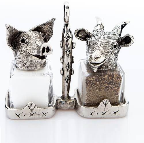 Pig Goat Salt Pepper Shakers L893051