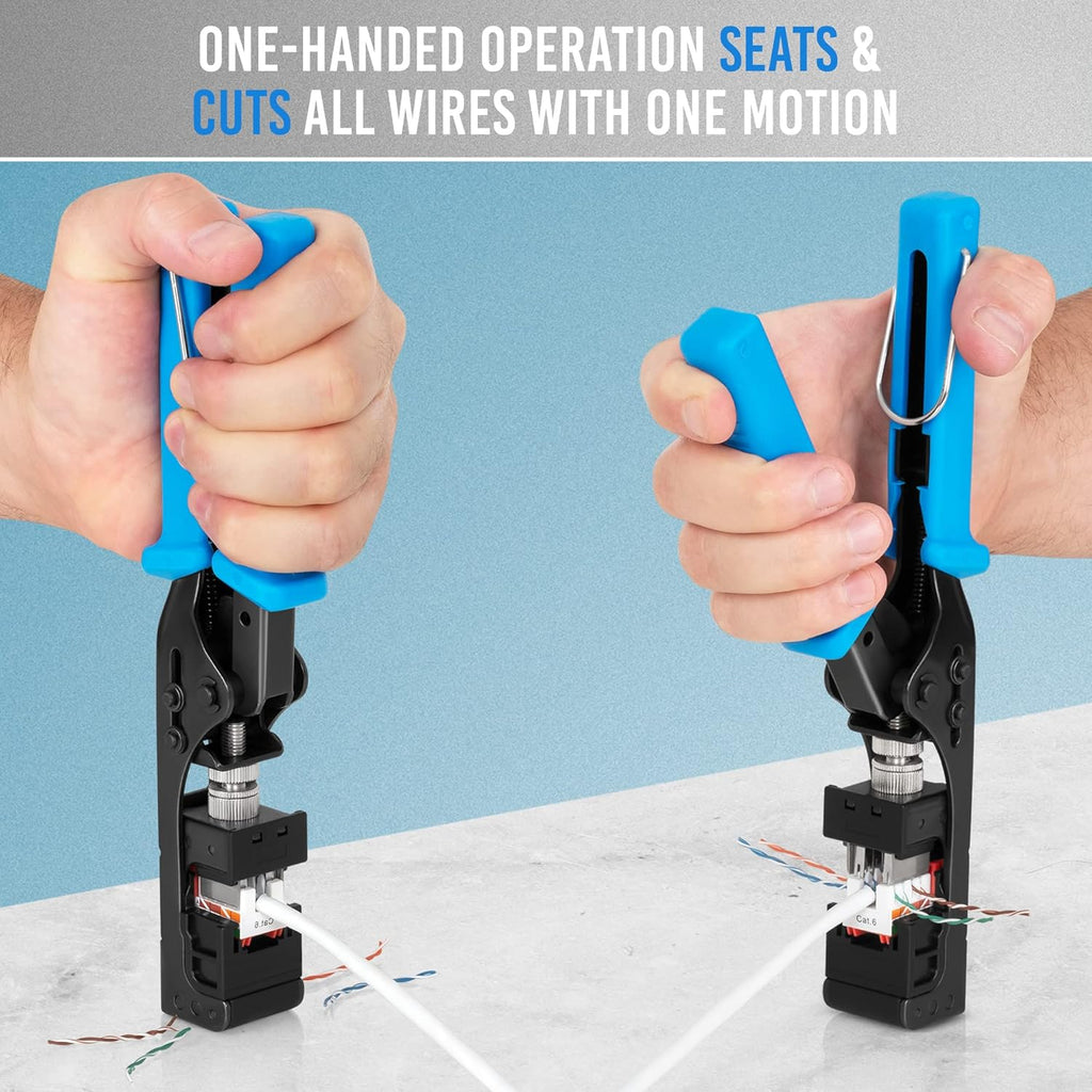 Speed Termination Tool for Everest Media RJ45 Cat6/5e & Cat6A UTP Keystone Jacks Pack of 2 N129