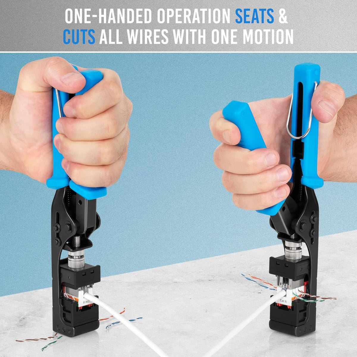 Speed Termination Tool for Everest Media RJ45 Cat6/5e & Cat6A UTP Keystone Jacks Pack of 2 N129