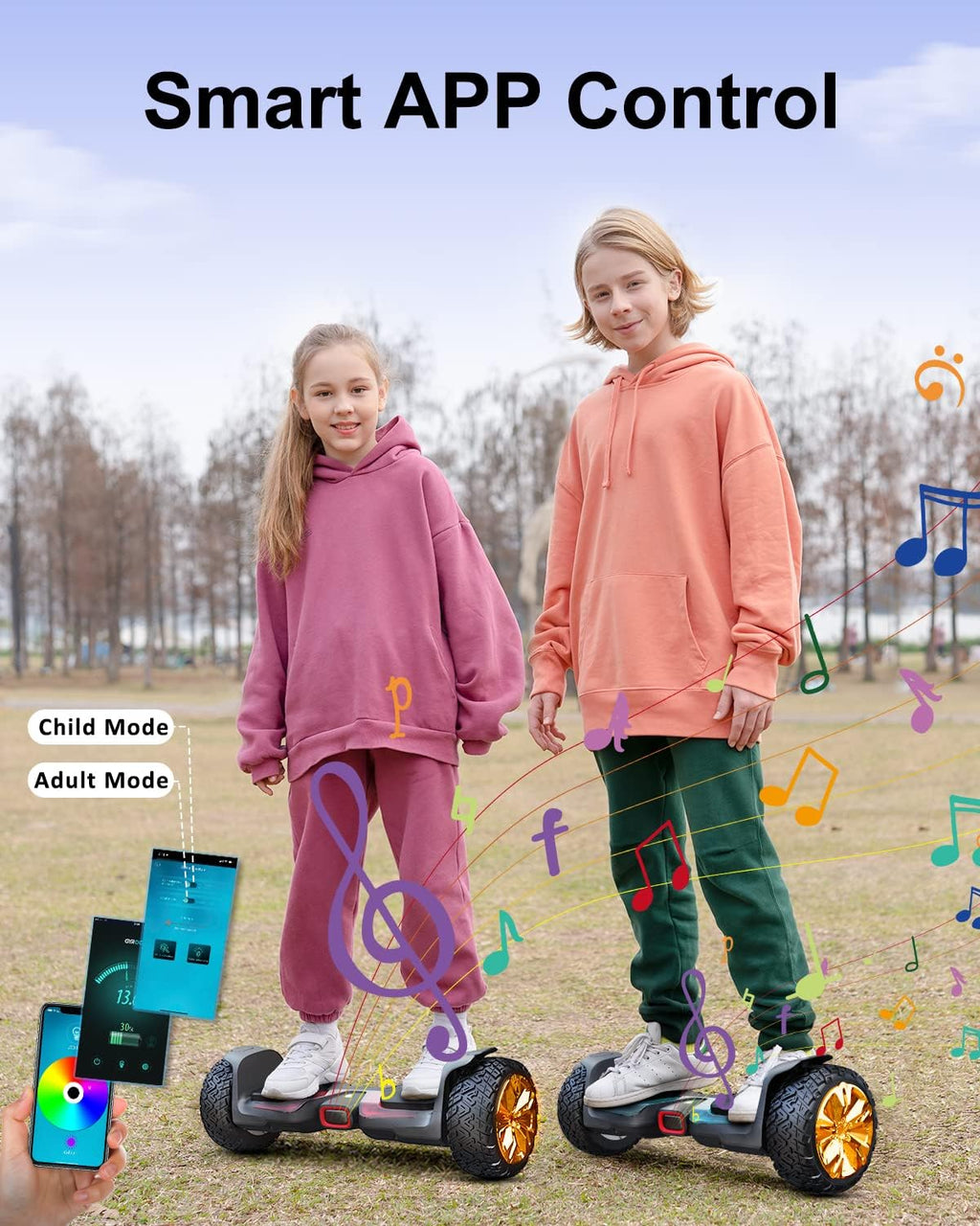 All Terrain Self Balancing Hoverboard with Bluetooth Speaker Q9397