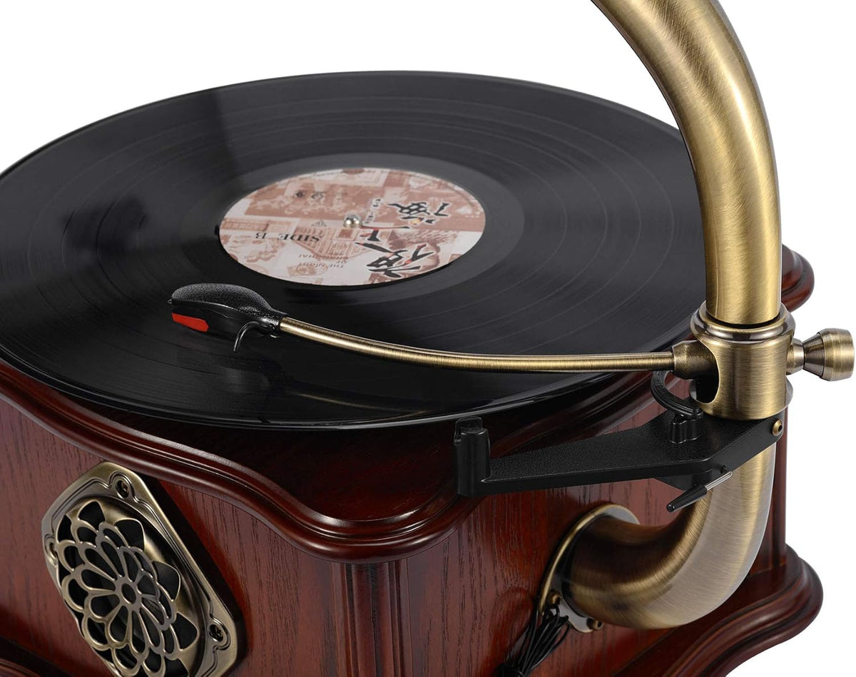 Vinyl Record Player Turntable Stereo System Bluetooth 4.2 T831