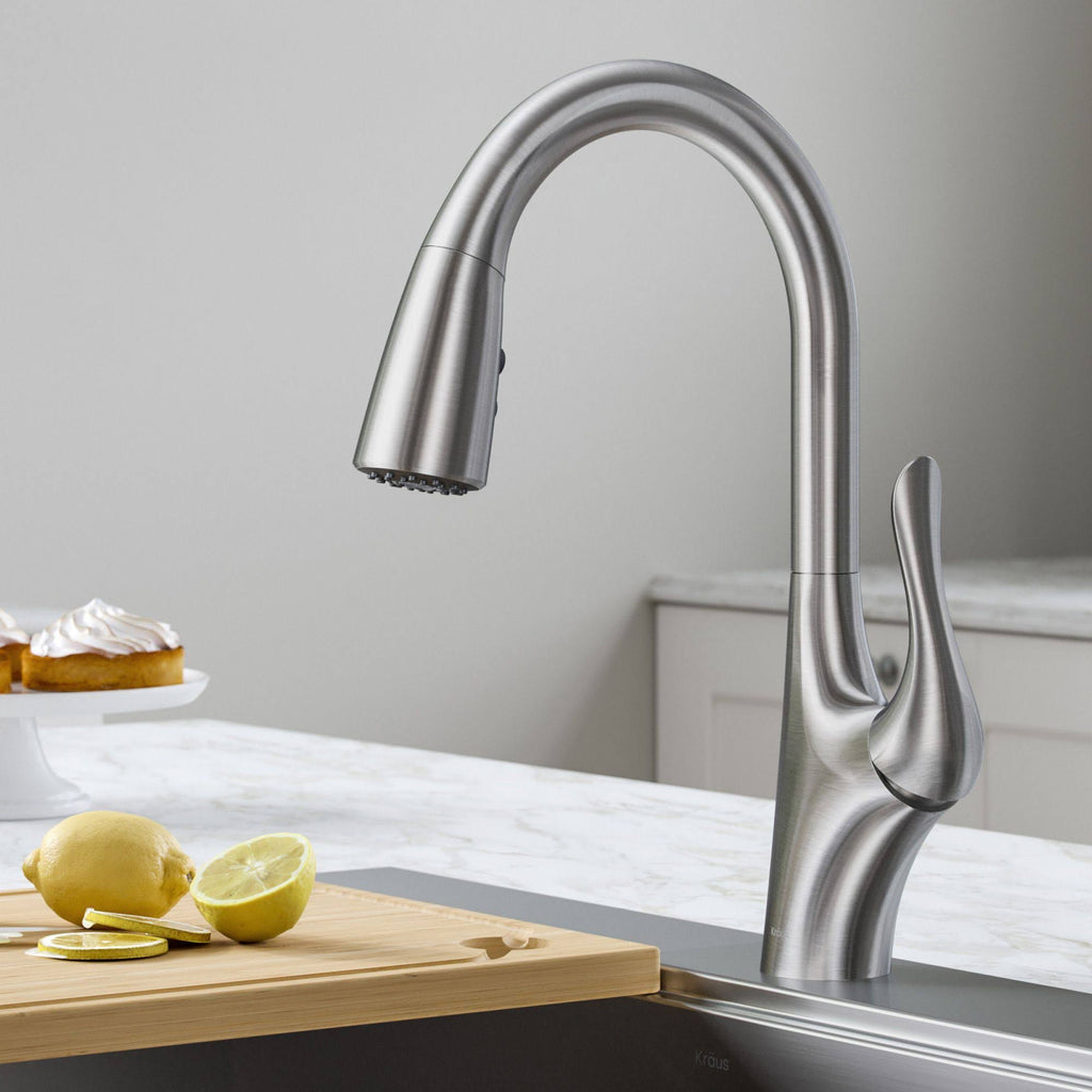 Stainless Steel Single Handle Pull-Down Kitchen Faucet I9370