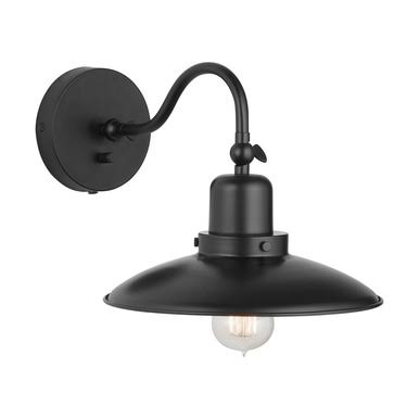 Matte Black 1-Light Sconce R649