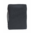 Black Leather Bible Cover Case with Handle, X-Large Y137