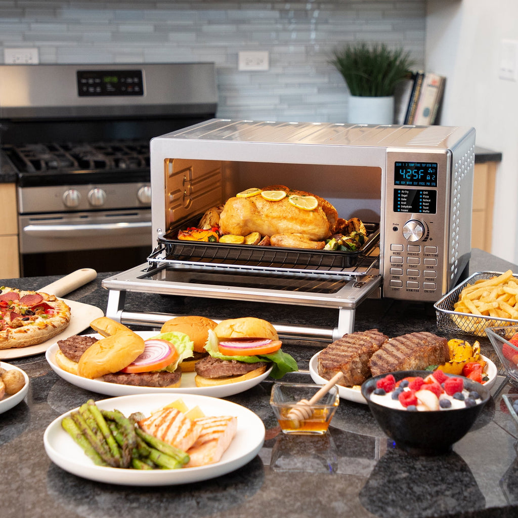 NuWave Bravo XL 30 QT Air Fryer Toaster Oven Combo with Temperature Probe X8701