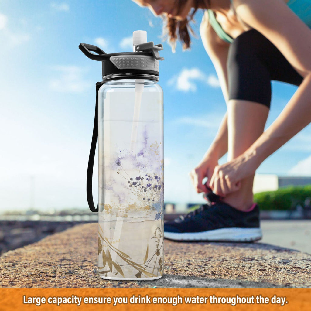 Purple 32oz Tritan Water Bottle with Straw K81075