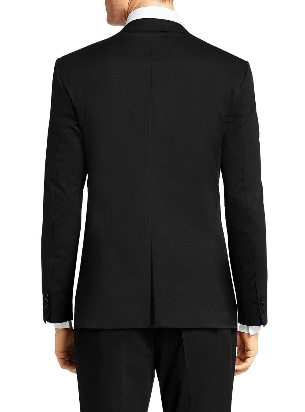 Black Slim Fit Two Button 2 Piece Suit V73600