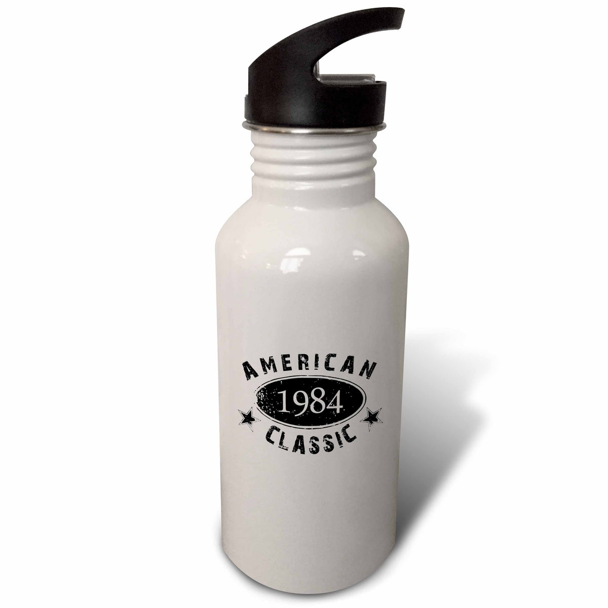 21 oz Black Sports Water Bottle V58899