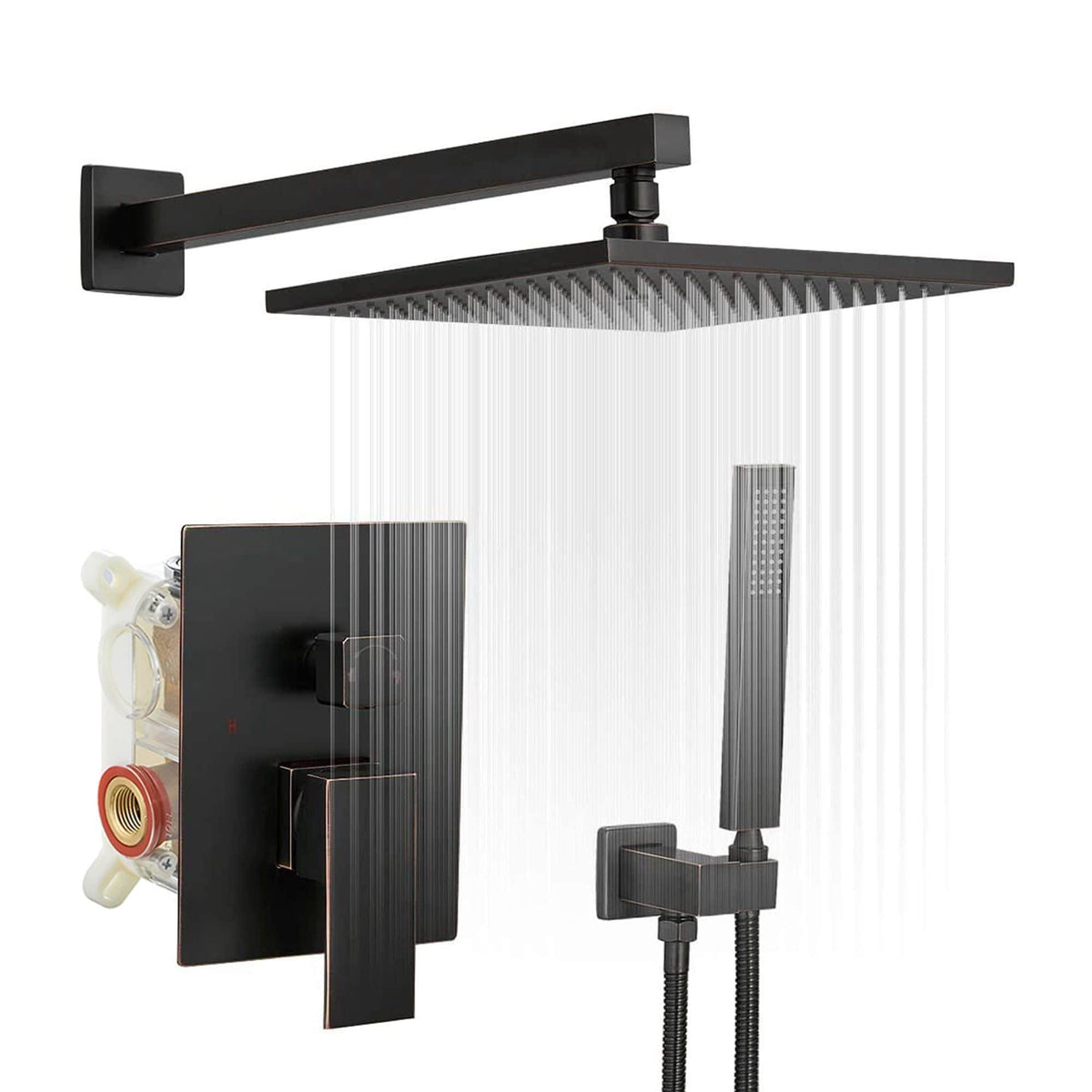 Oil Rubbed Bronze Complete Shower System with Rough-In Valve K420663