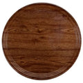 Round Burma Teak Serving Tray H570