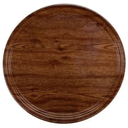 Round Burma Teak Serving Tray H570