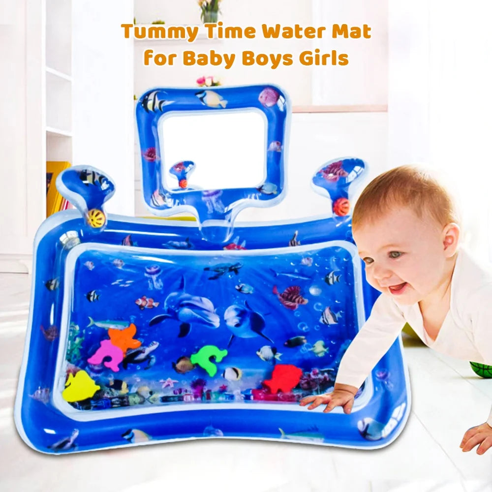 Inflatable Play Mat with Mirror for Infants Toddlers W70687