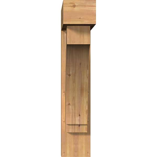 Western Red Cedar Imperial Block Smooth Bracket with Offset Brace I82990