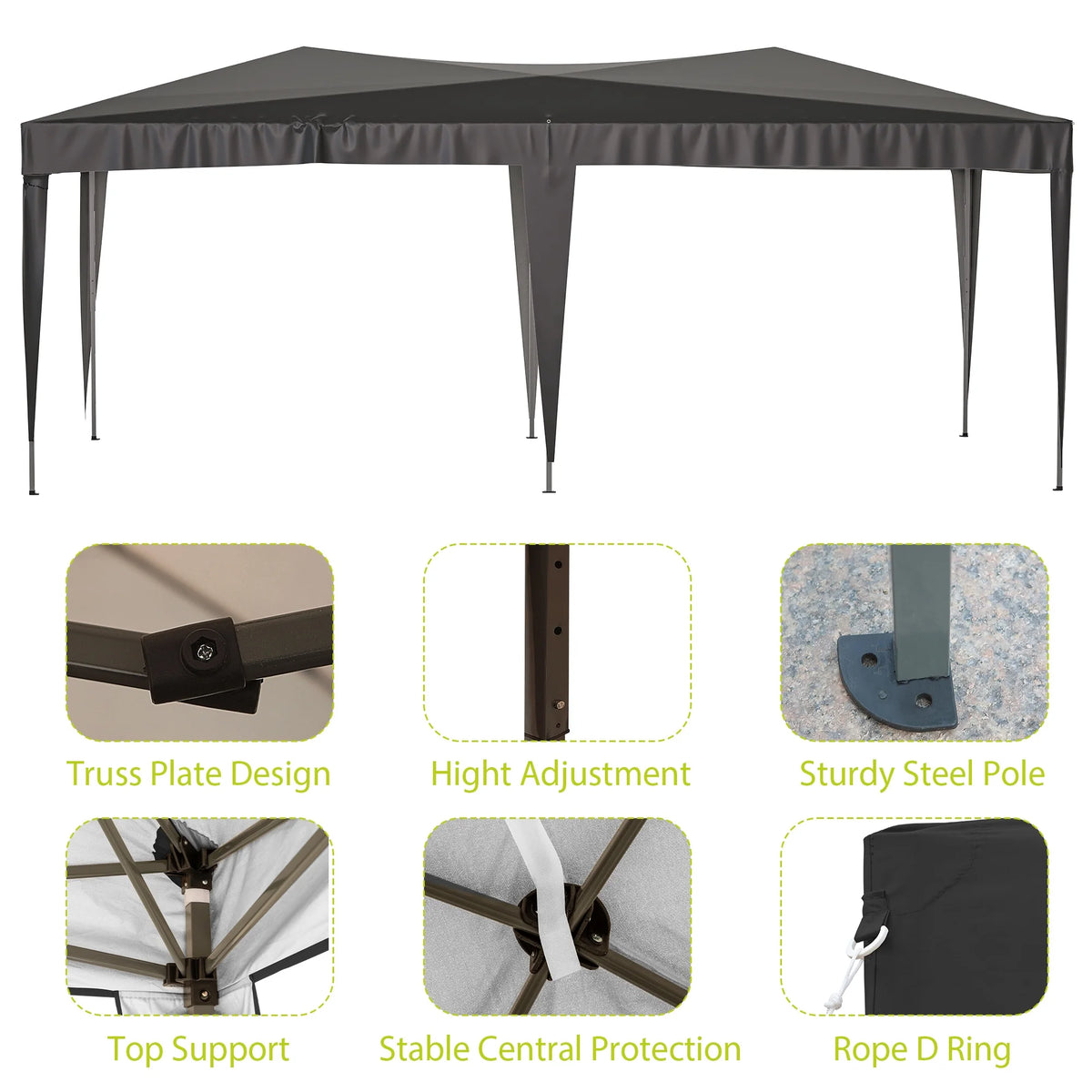 Outdoor Event Tent with Removable Sidewalls K973
