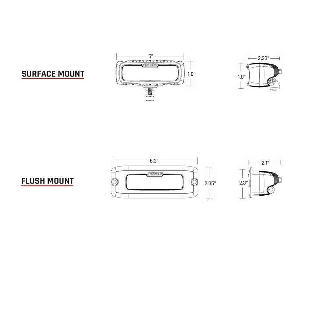 Pair White LED Driving Light H128267