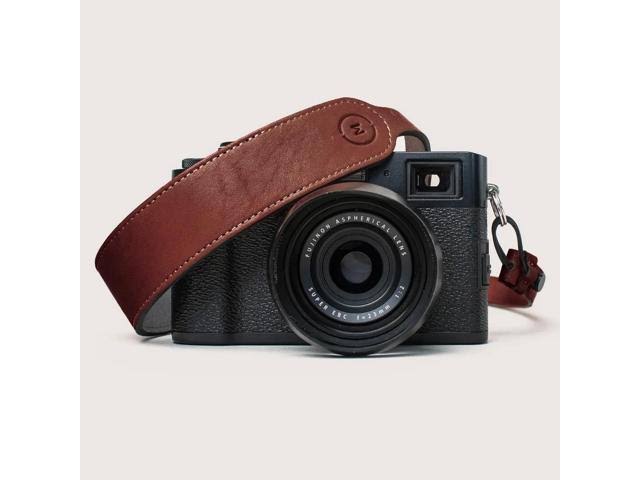 Brown Adjustable Leather Camera Neck Strap F65886