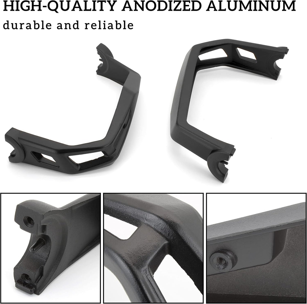 Black Aluminum Hand Guards Protector Kit (2PCS) B574