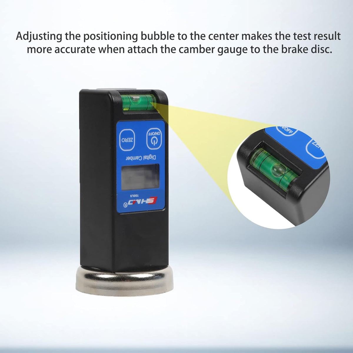 Universal Magnetic Camber Gauge Digital Wheel Alignment Tool with LCD Pack of 2 O1704
