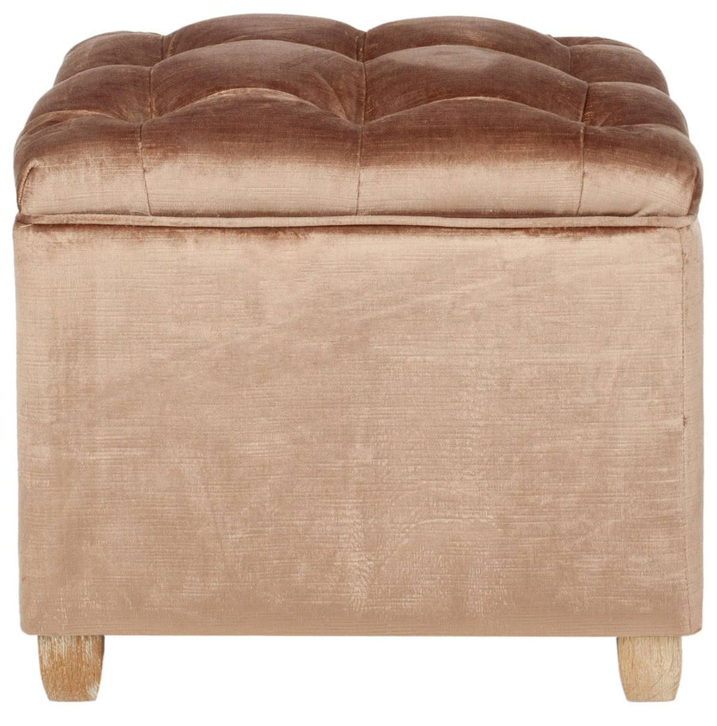 Brown Tufted Ottoman U35248