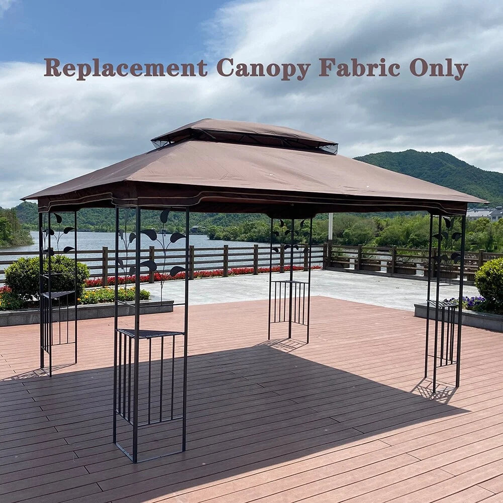 Brown Patio Gazebo Replacement Canopy Top O9678
