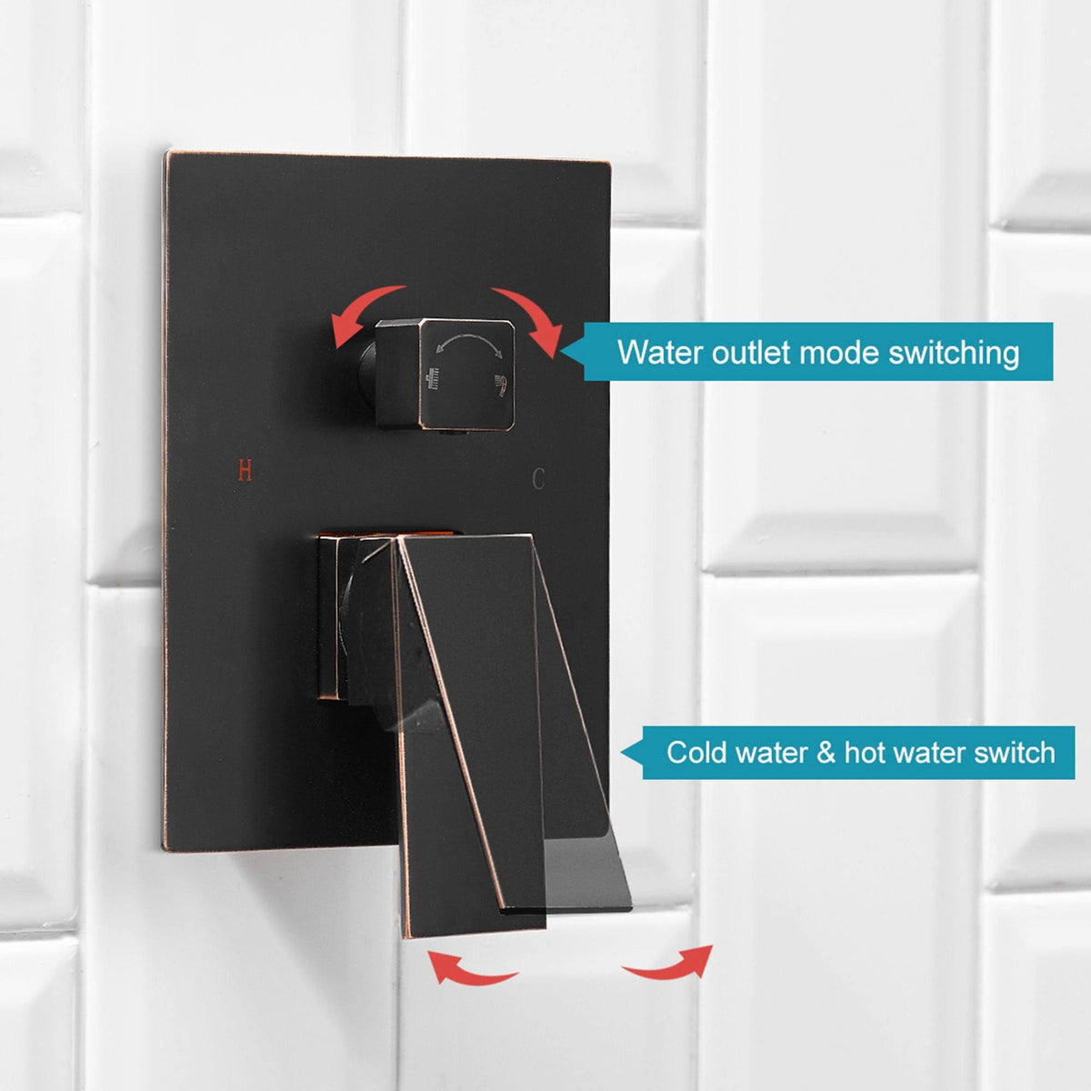 Oil Rubbed Bronze Complete Shower System with Rough-In Valve K420663