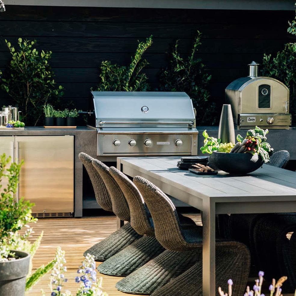 36-Inch 3-Burner Built-In Natural Gas Grill With Stainless Steel Burners & Rotisserie H53265
