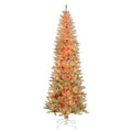 7.5 ft Champagne Pine Artificial Christmas Tree with 350 Colored & Clear Lights V499