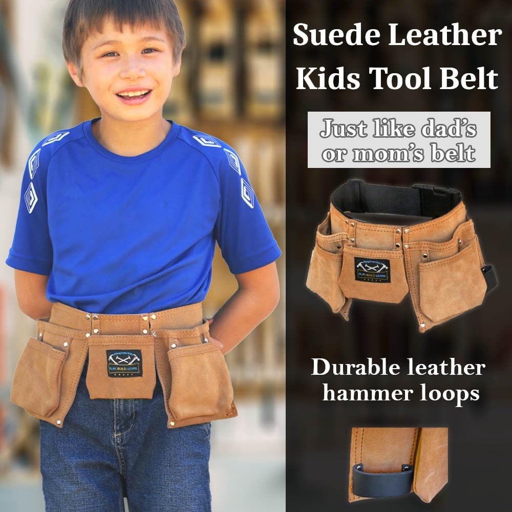Real Leather Kids Tool Belt P13647