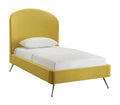 Burnt Gold Velvet Bed M998