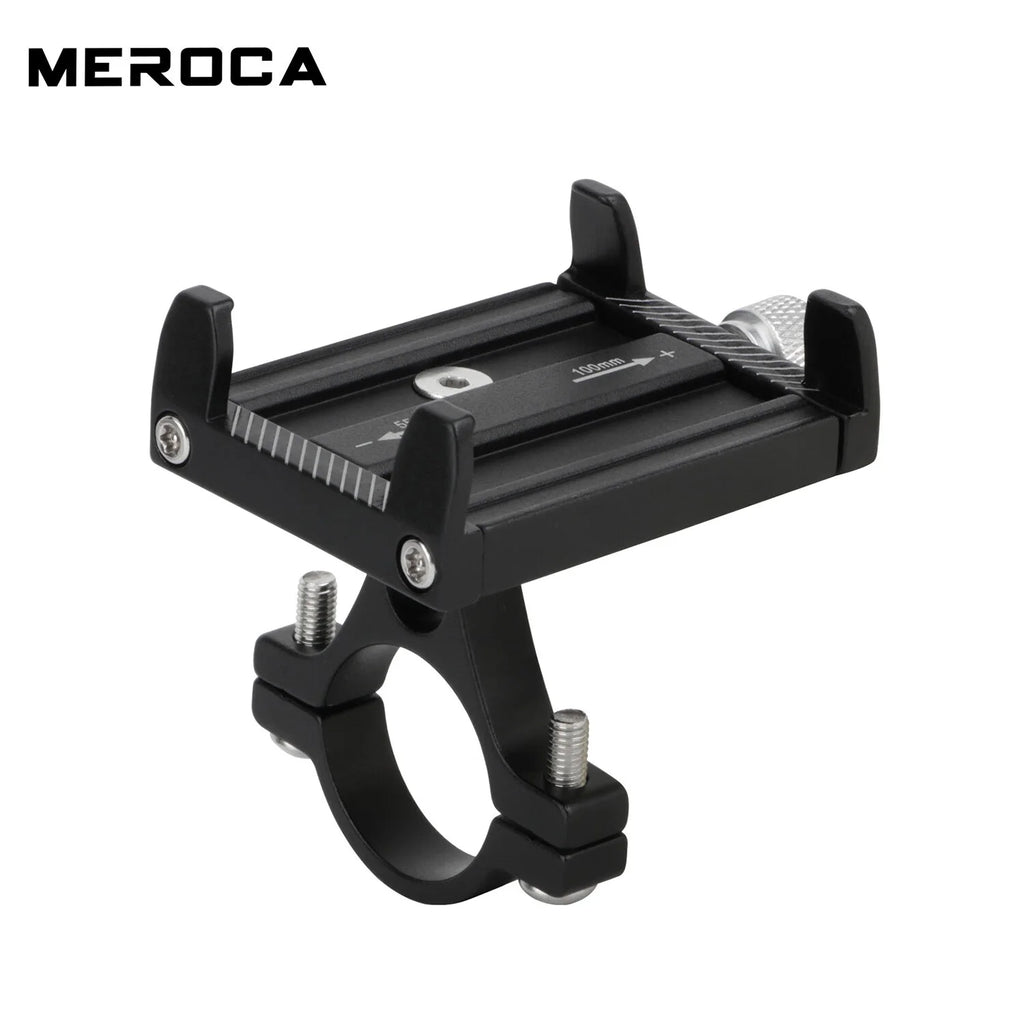 Black Metal Mobile Phone Holder for Motorcycle Scooter S146640
