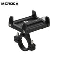 Black Metal Mobile Phone Holder for Motorcycle Scooter S146640