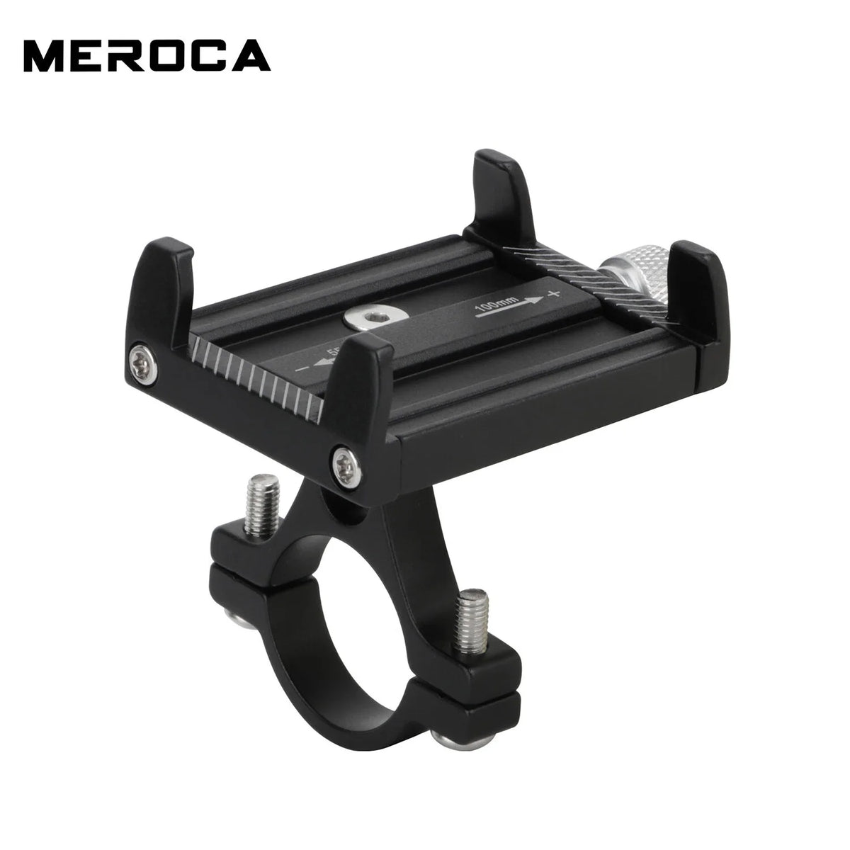 Black Metal Mobile Phone Holder for Motorcycle Scooter S146640