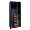 Black Fiberboard Steel Literature Organizer E3116