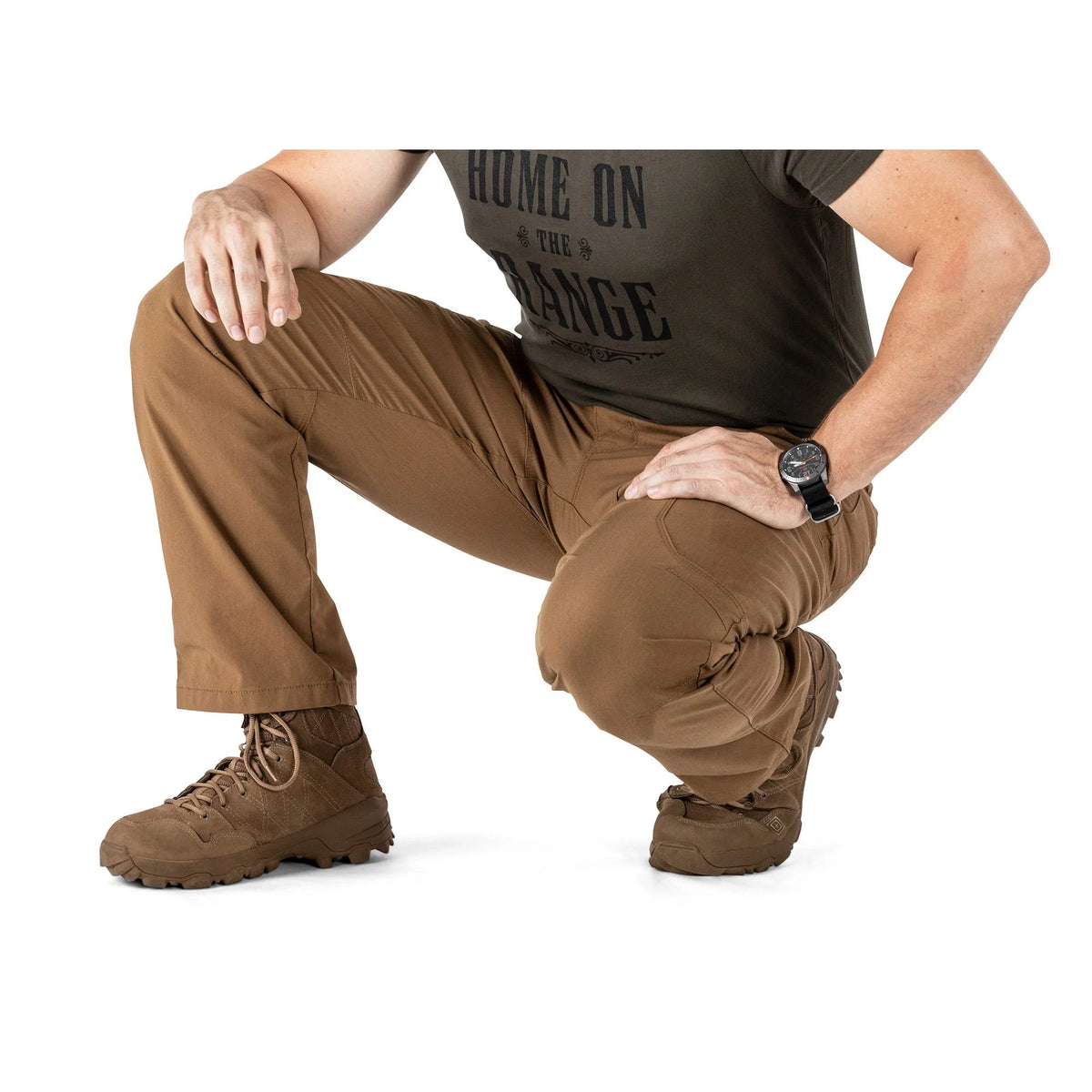 Battle Brown Flex-Tac Stretch Fabric Cargo Work Pants Q53647