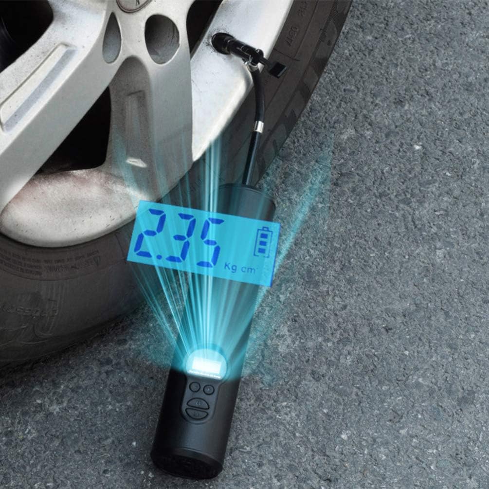 Mini Air Compressor Portable Air Inflator Tire Pump with Digital LCD LED Light M35860