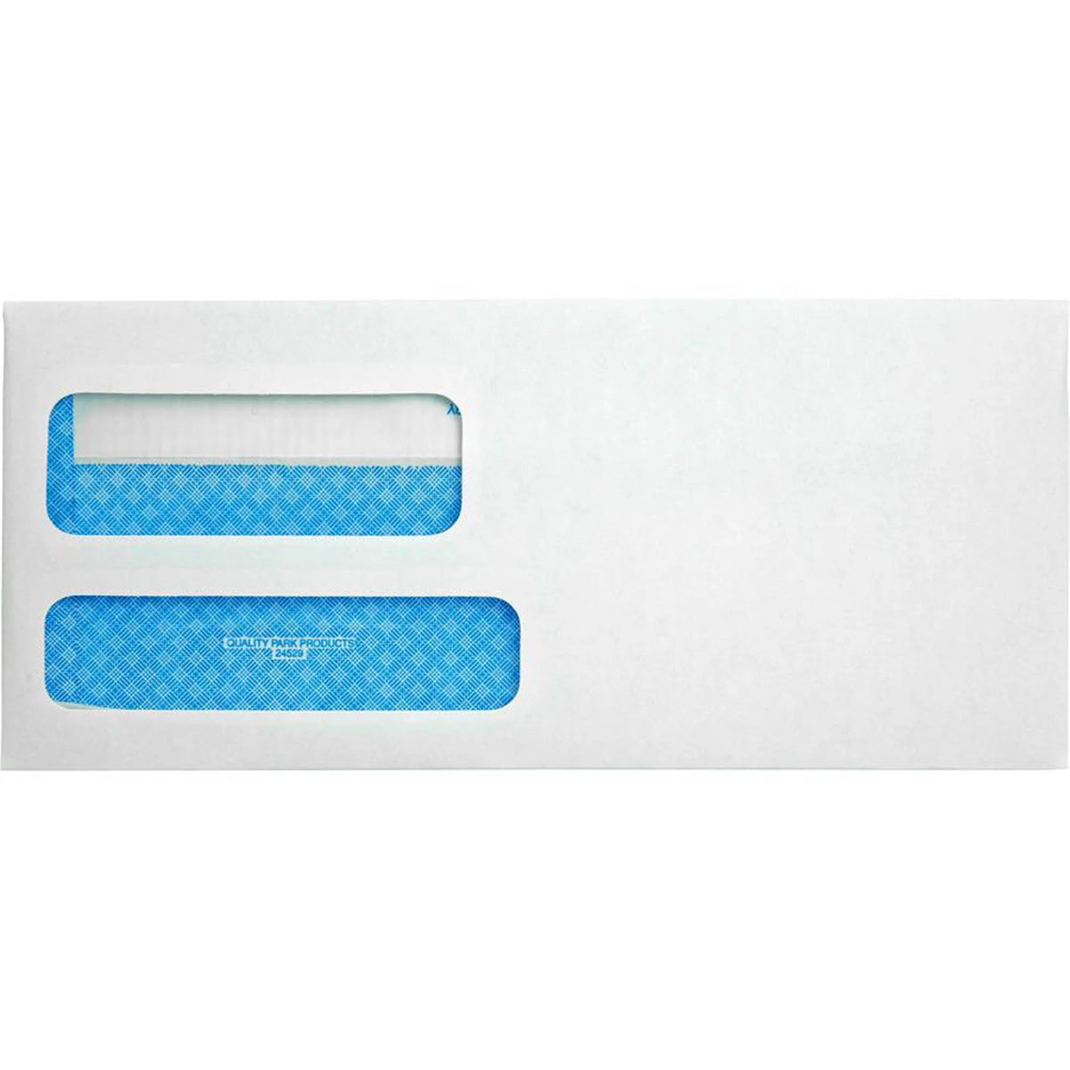 White #9 Double Window Invoice & Check Envelope, 500/Box L433