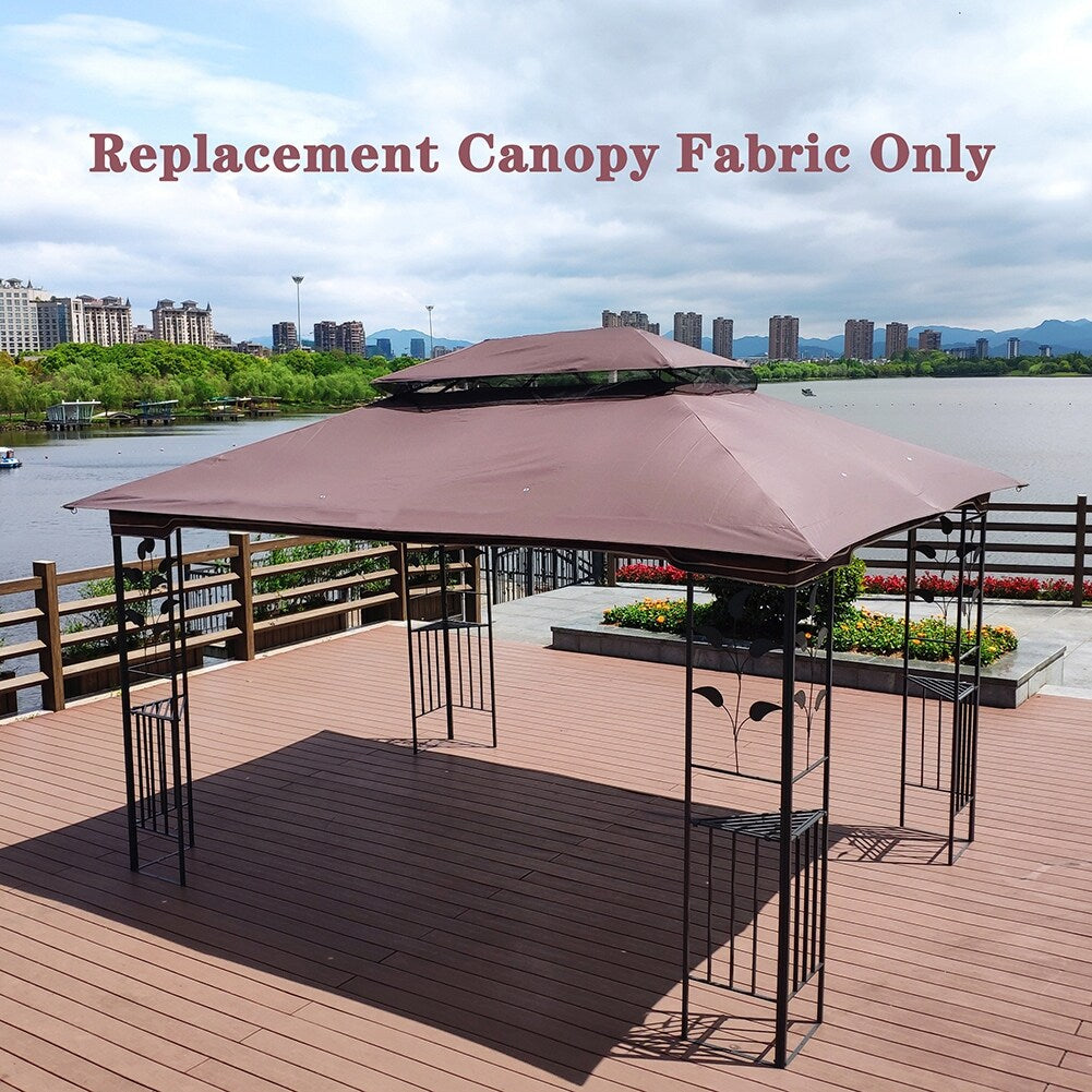 Brown Patio Gazebo Replacement Canopy Top O9678