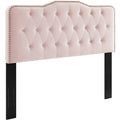 Pink Tufted Performance Velvet King/California King Headboard A78361