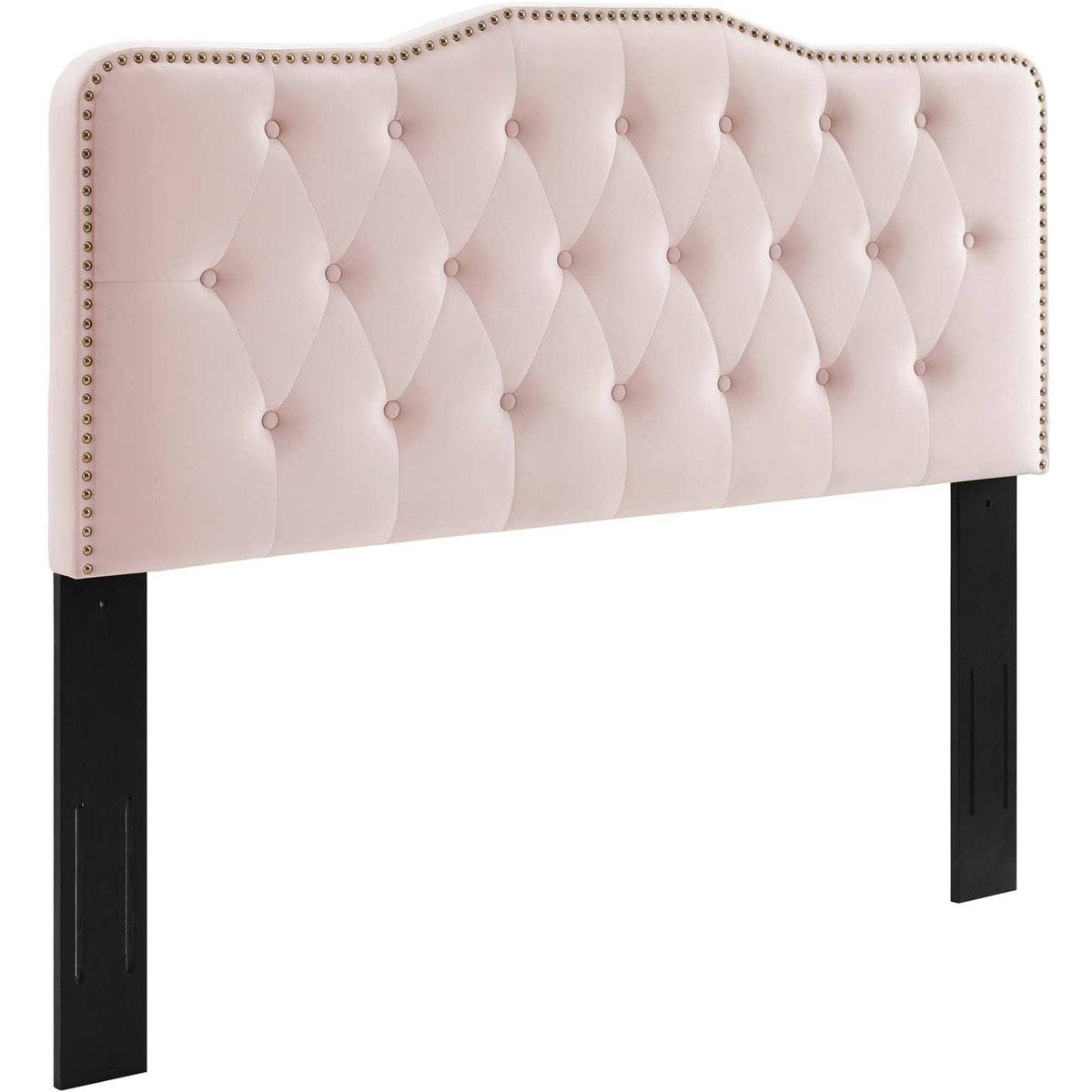 Pink Tufted Performance Velvet King/California King Headboard A78361