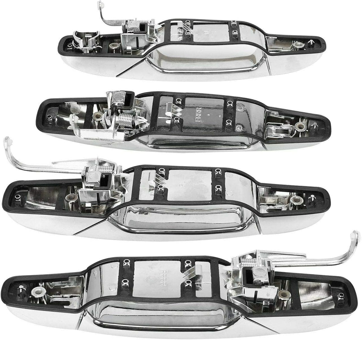 Chrome Door Handles Kit, Front Rear Left Right, Pack of 2 Z2043