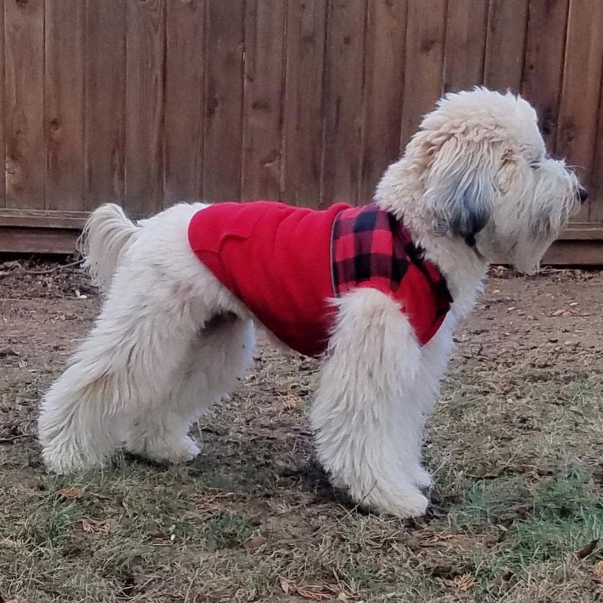 Reversible Polar Fleece Dog Vest Winter Coat with Water-Proof Side X750
