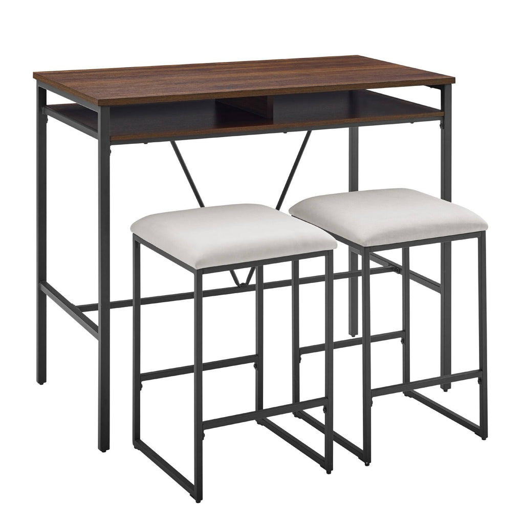 Rustic Oak 3-Piece Counter Height Dining Set M3786