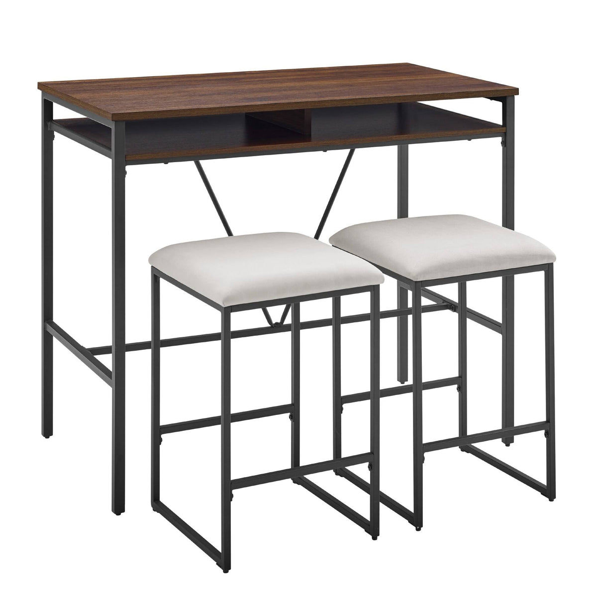 Rustic Oak 3-Piece Counter Height Dining Set M3786