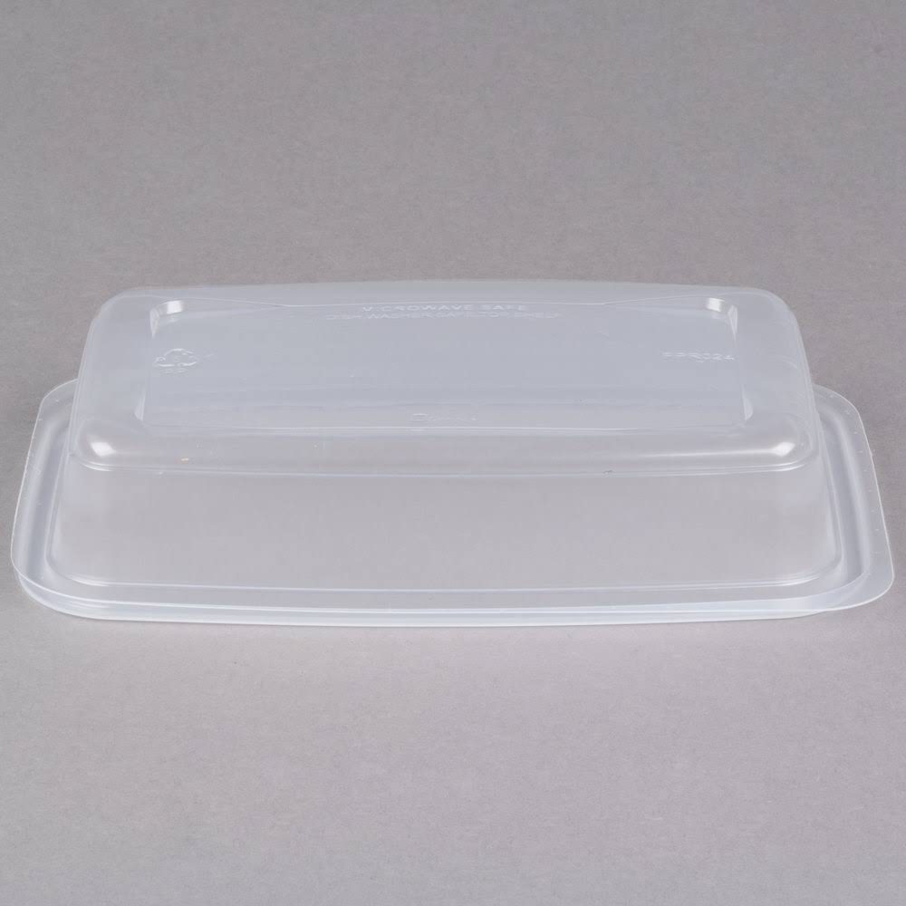 24 oz Clear Rectangular Microwaveable Container K258