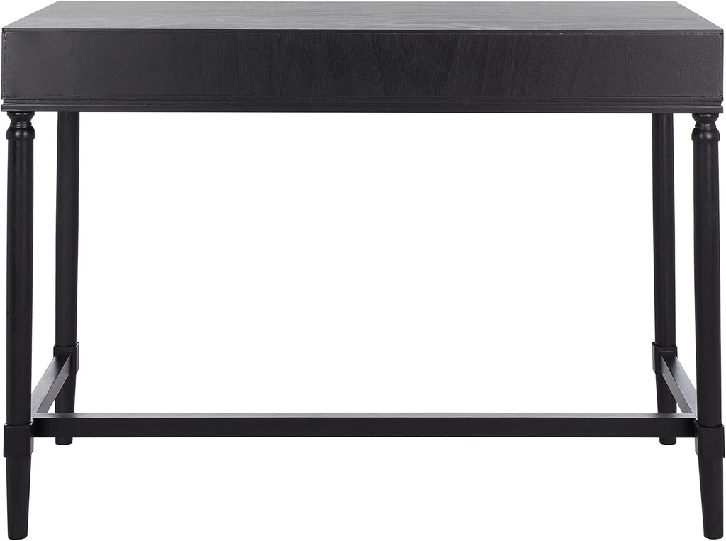 Black/Natural 2-Drawer Computer Desk Q9967